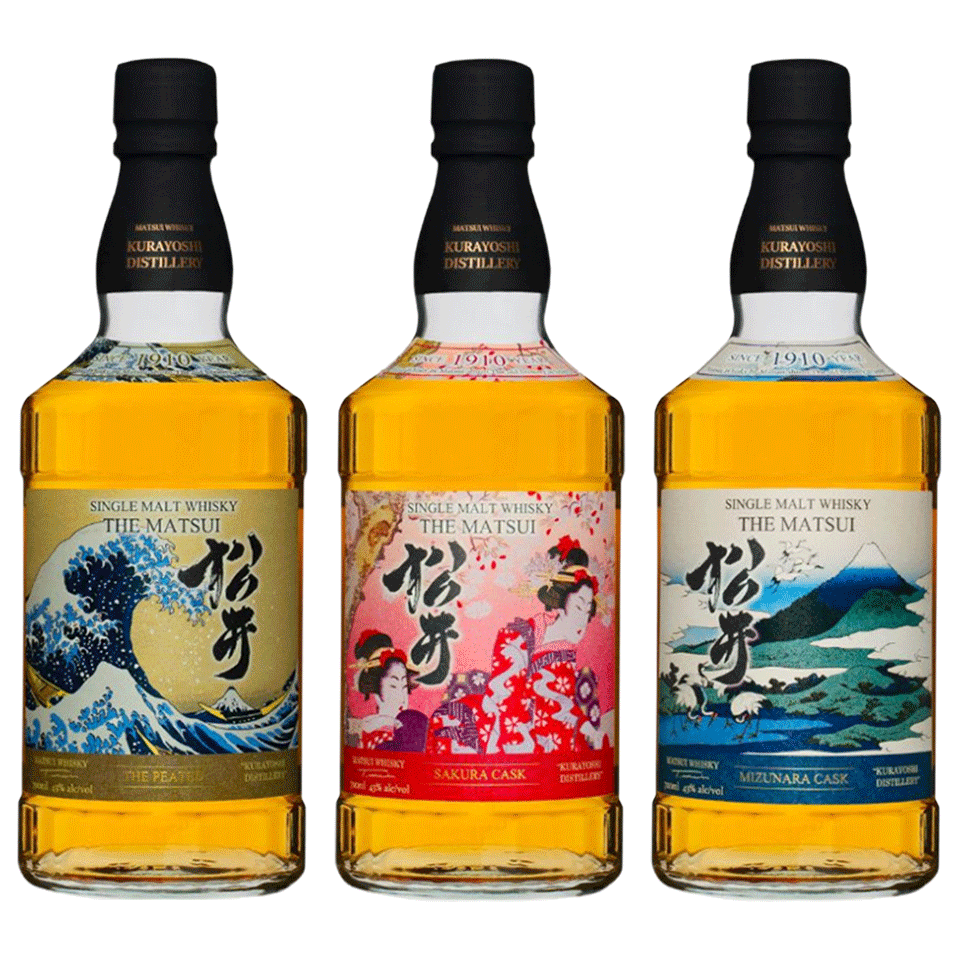 Coffret découverte de 3 whiskies japonais MATSUI