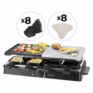 Appareil à raclette et grill 2en1 (8 personnes) EMERIO