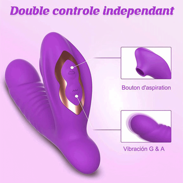 Sextoys 3en1(Vibration, Masseur et Gode) – Image 2