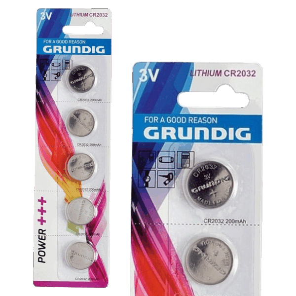 Set de 20 piles plates CR2032 GRUNDING – Image 2