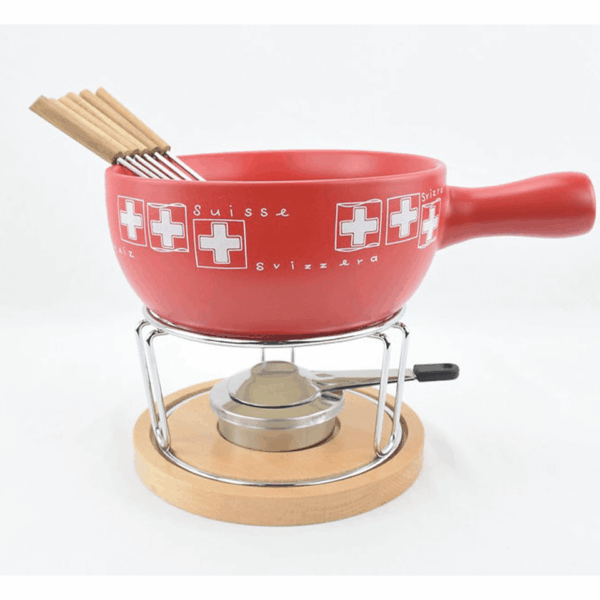 Caquelon à Fondue en céramique avec 6 fourchettes Ohmex – Image 2