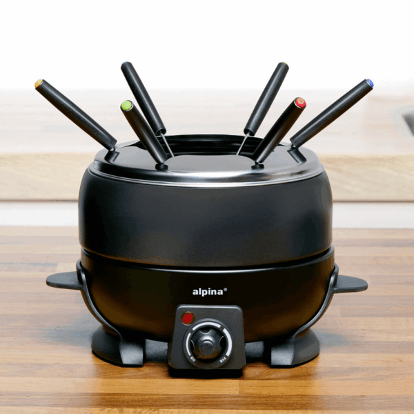 Caquelon à Fondue avec 6 fourchettes ALPINA – Image 3