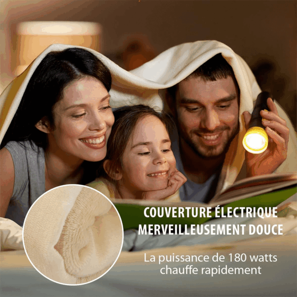 Couverture chauffante électrique XL (130x180cm) ALPINA – Image 3