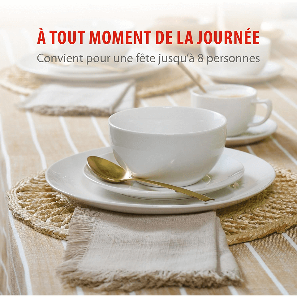 Set de service à vaisselle 40 pièces ALPINA – Image 6