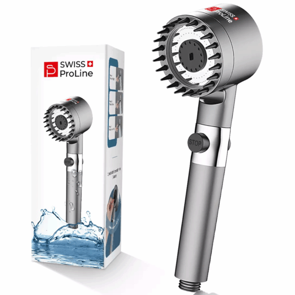 Pommeau de douche avec 3 modes puissants Swiss ProLine – Image 3