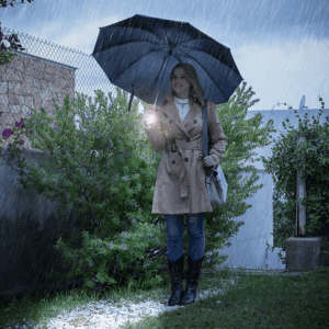 Parapluie pliable à fermeture inversée avec LED InnovaGoods