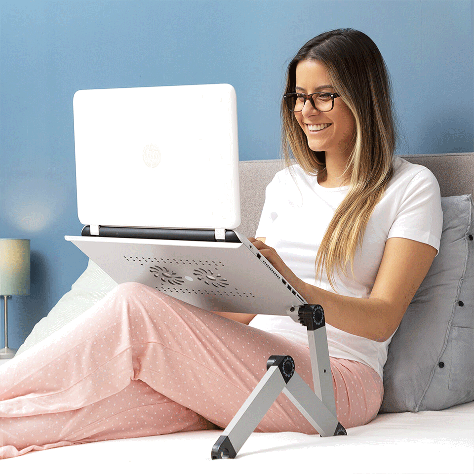 Table réglable multipositions pour ordinateur portable InnovaGoods – Image 3