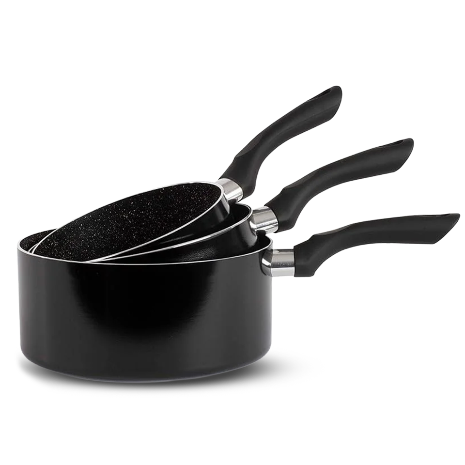 Set de 3 casseroles tous feux dont Induction BECKERMANN