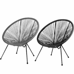 Fauteuil en résine et acier SUNNYDAYS