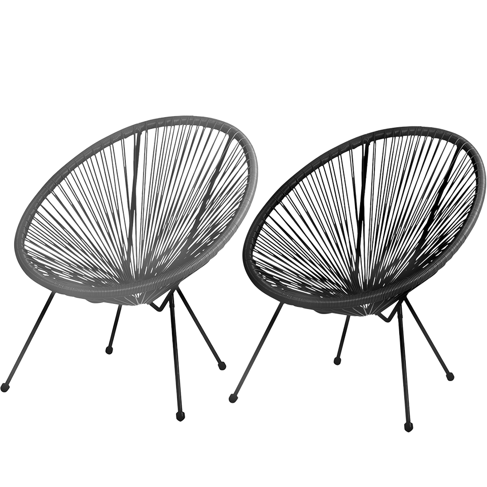 Fauteuil en résine et acier SUNNYDAYS