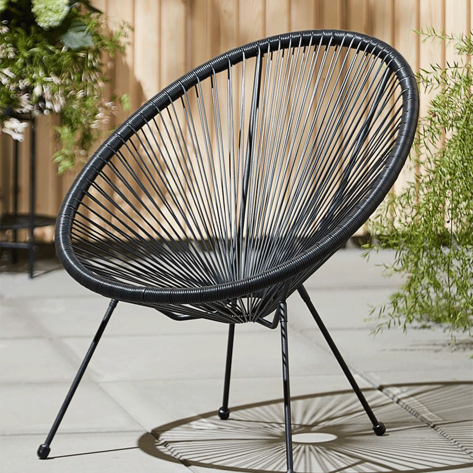 Fauteuil en résine et acier SUNNYDAYS – Image 2