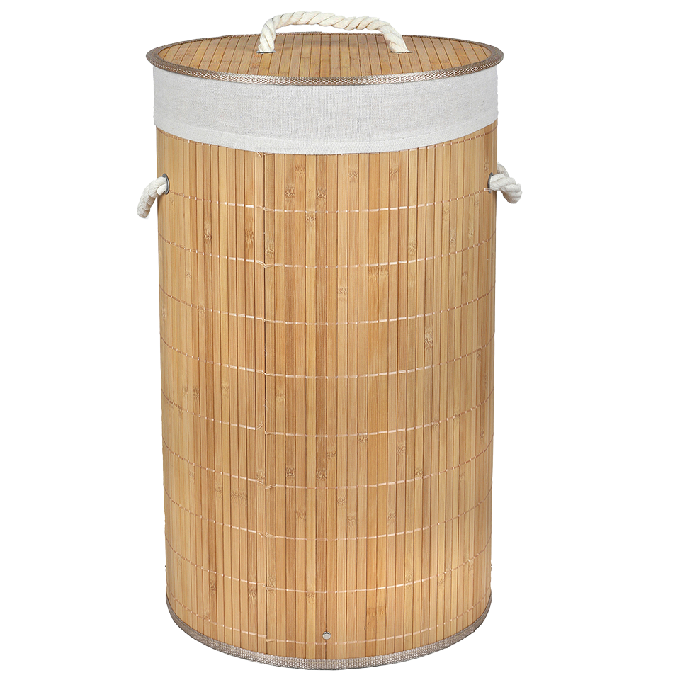 Panier à linge bambou avec couvercle BAMBOU&CO