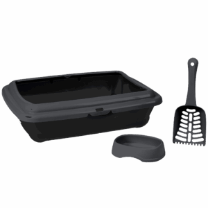 Litière chat avec gamelle et pelle KATS