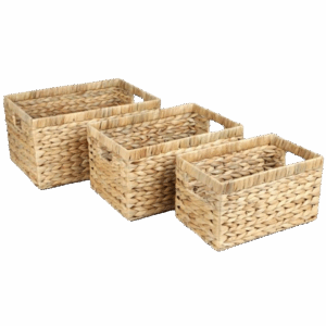 Set de 3 paniers en rosier NATURAL LIVING