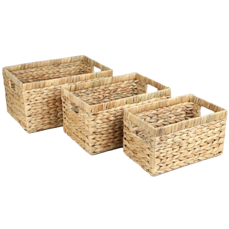 Set de 3 paniers en rosier NATURAL LIVING