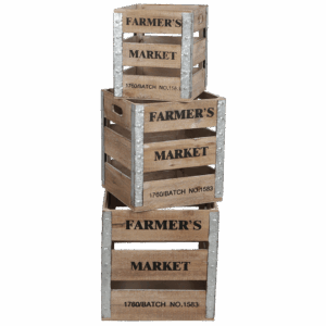 Set de caisses décoratives en bois URBAN LIVING