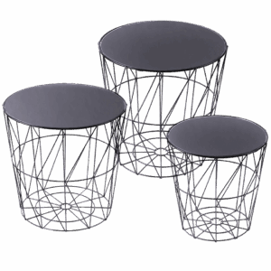 Set de 3 tables d'appoint design BOUDOIR FROUFROU