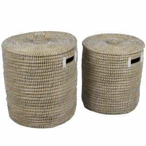Set de 2 paniers en rosier NATURAL LIVING