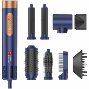 Brosse professionelle ionique 8en1 (6 accessoires) SWISS PROLINE