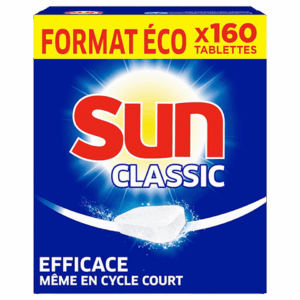Set de 160 tablettes pour lave-vaisselle SUN