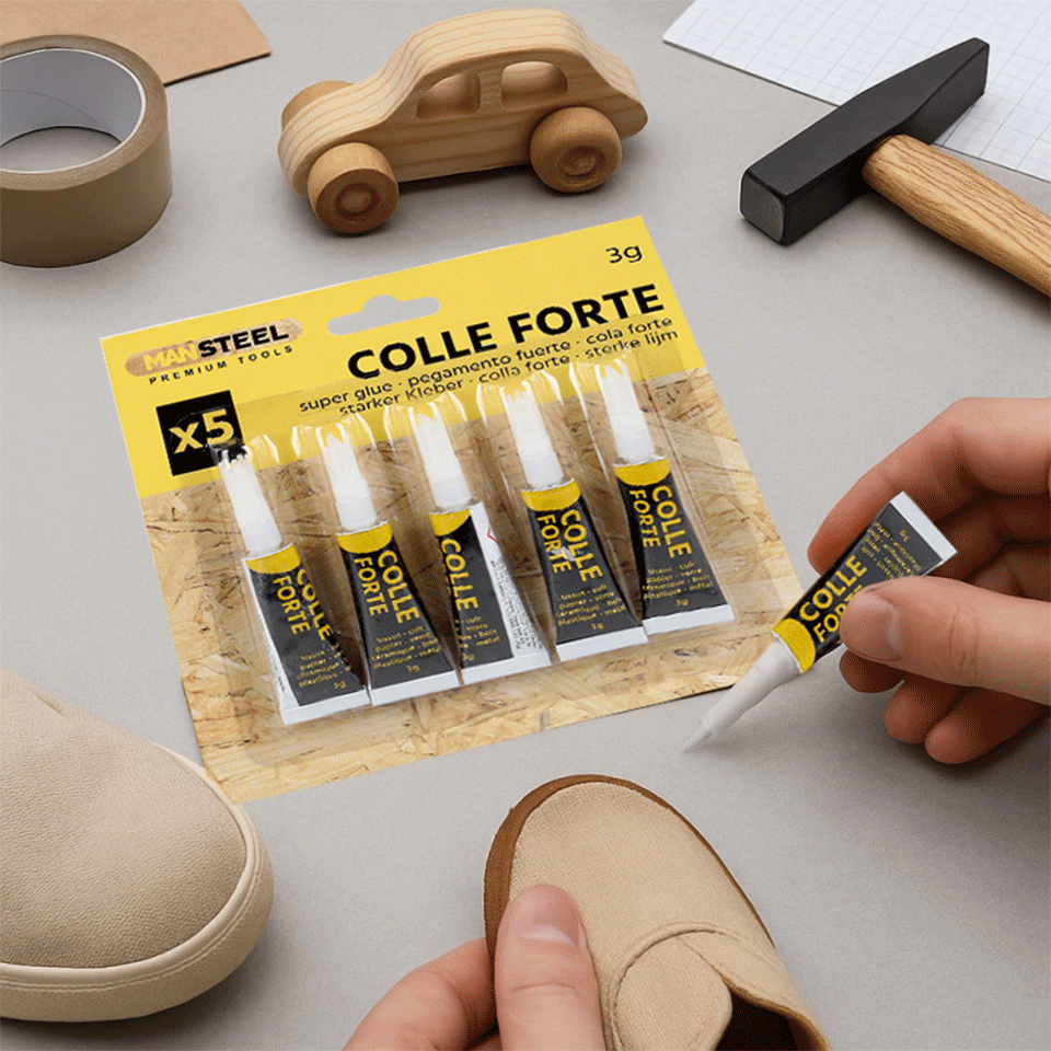 Set de 5 colles fortes MAN STEEL – Image 2