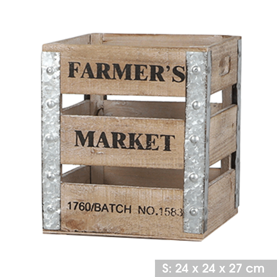 Set de caisses décoratives en bois URBAN LIVING – Image 2