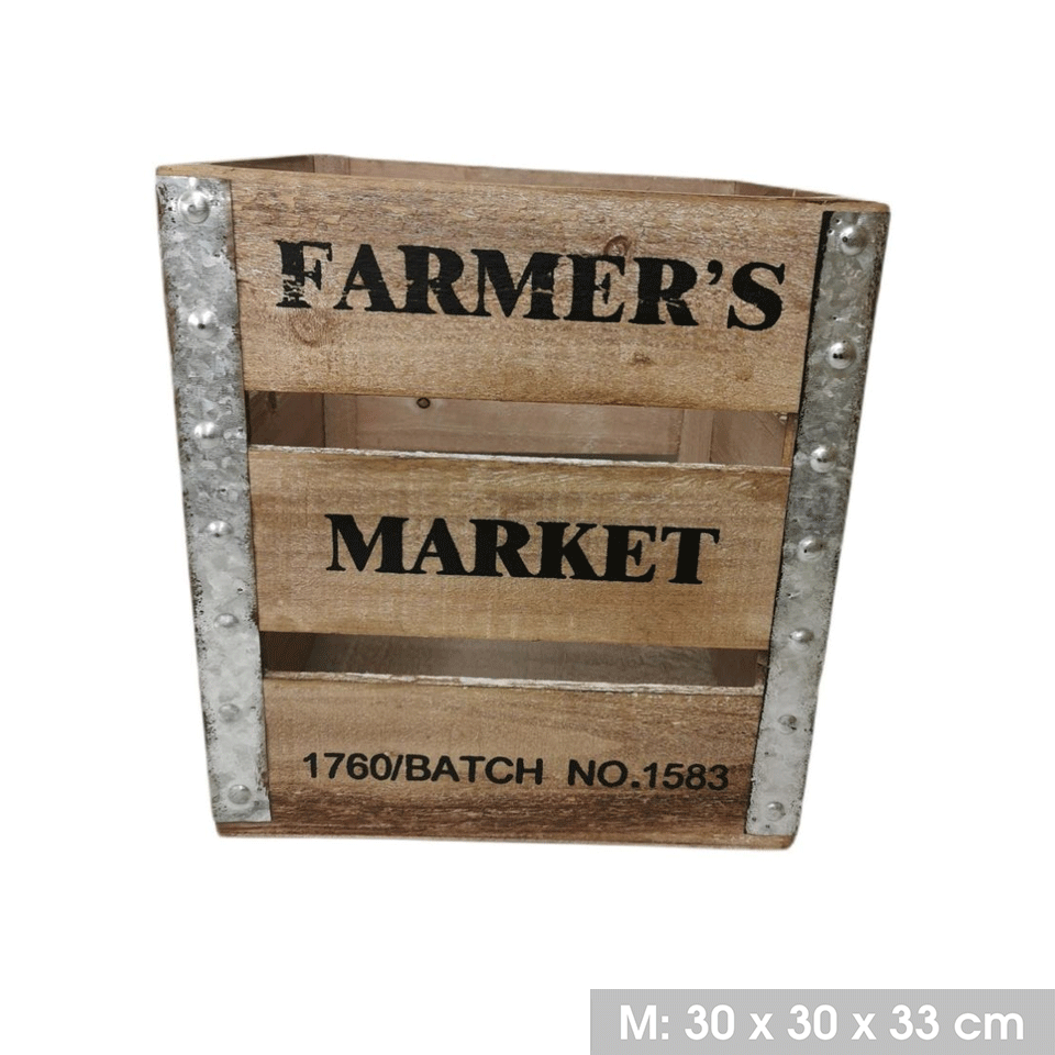 Set de caisses décoratives en bois URBAN LIVING – Image 3