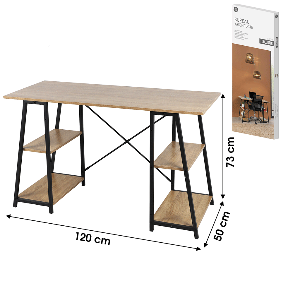 Bureau design 120cm URBAN LIVING – Image 4