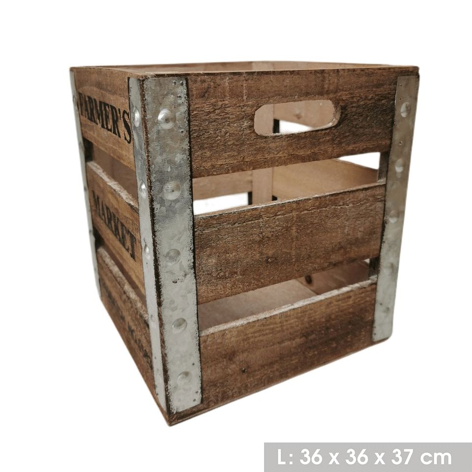 Set de caisses décoratives en bois URBAN LIVING – Image 4