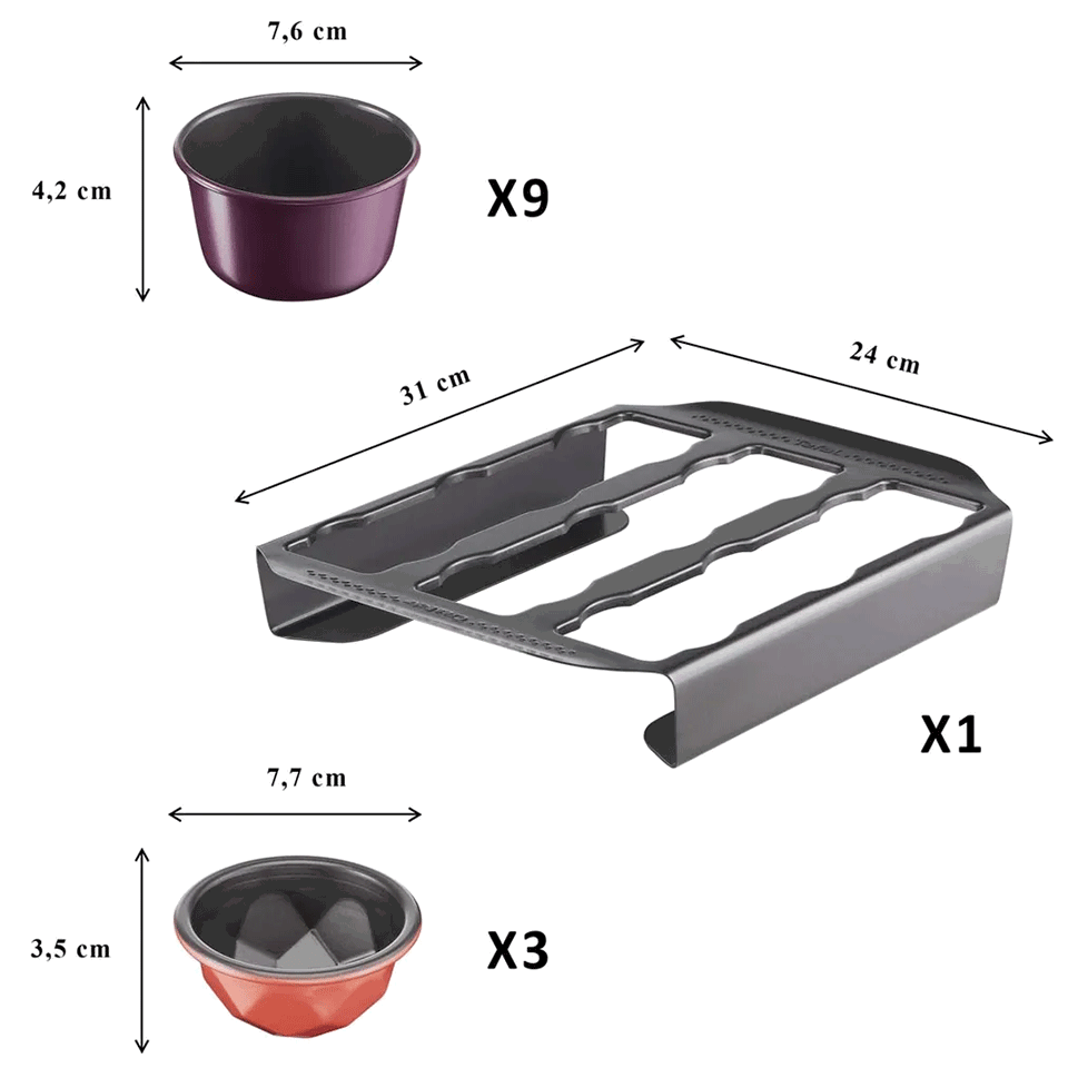 Set de moules à gâteaux TEFAL – Image 3