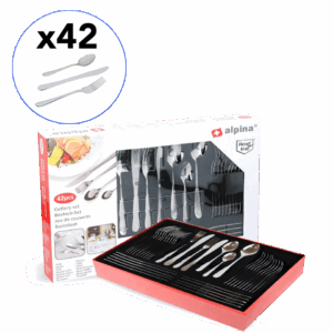 Set de 42 couverts haute qualité ALPINA