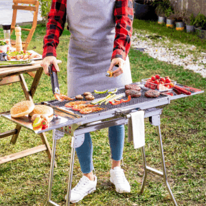 Barbecue en inox pliable et portable InnovaGoods