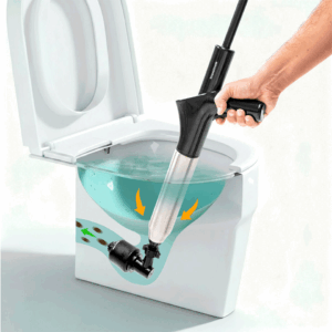 Pistolet déboucheur puissant à air comprimé avec adaptateurs InnovaGoods