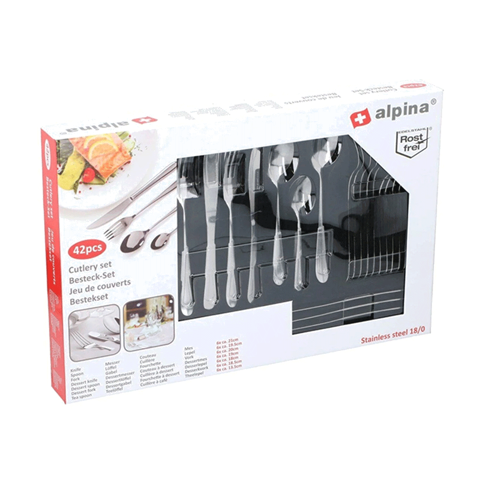 Set de 42 couverts haute qualité ALPINA – Image 2