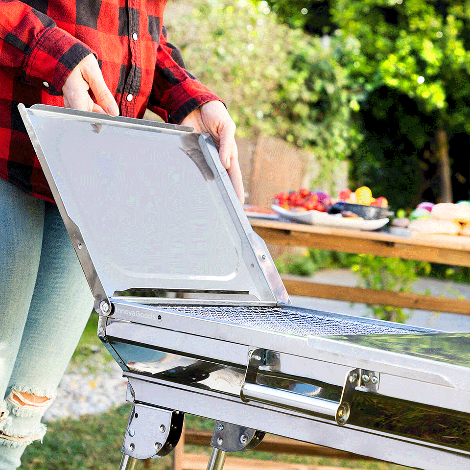 Barbecue en inox pliable et portable InnovaGoods – Image 2