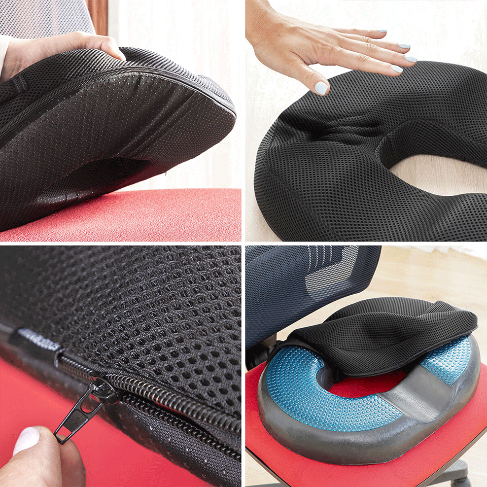 Coussin 2en1 en gel et charbon de bambou InnovaGoods – Image 2