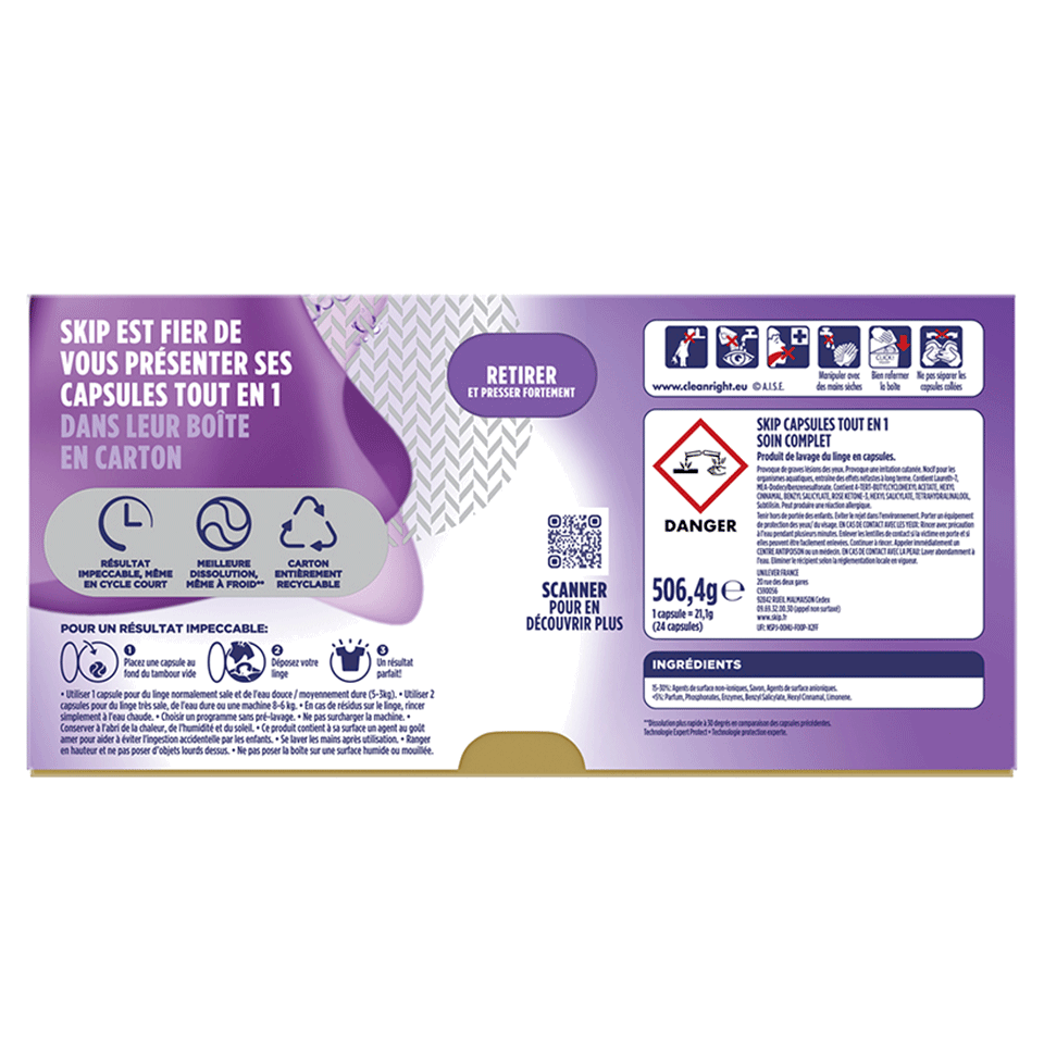 Set de 120 capsules pour la lessive SKIP – Image 3