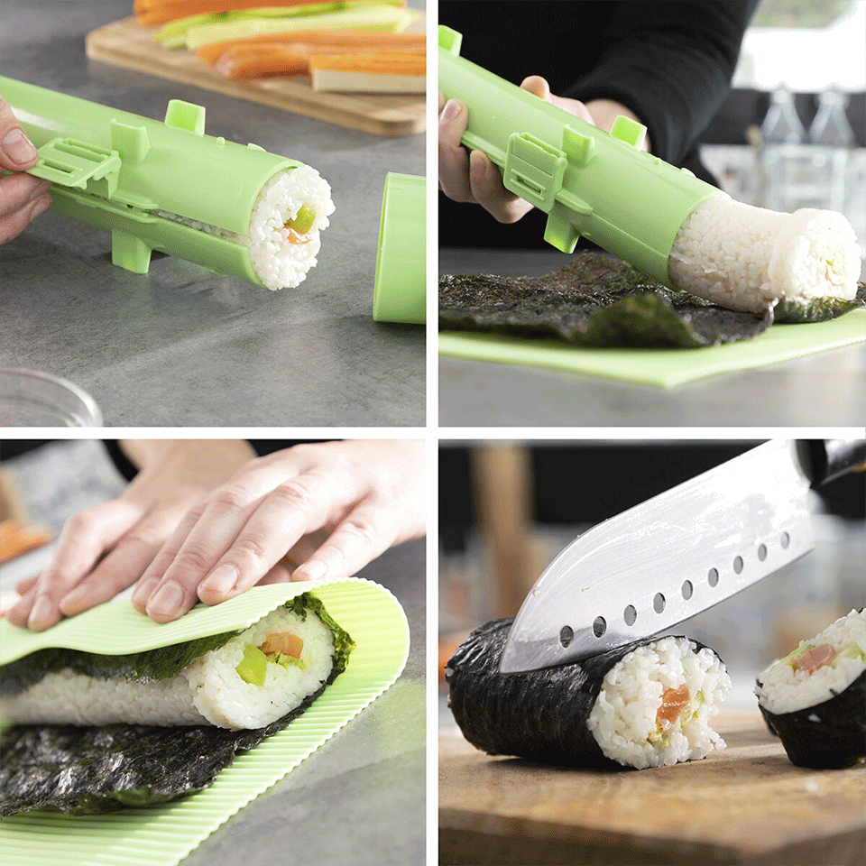 Set 3 pièces pour sushi avec recettes InnovaGoods – Image 4