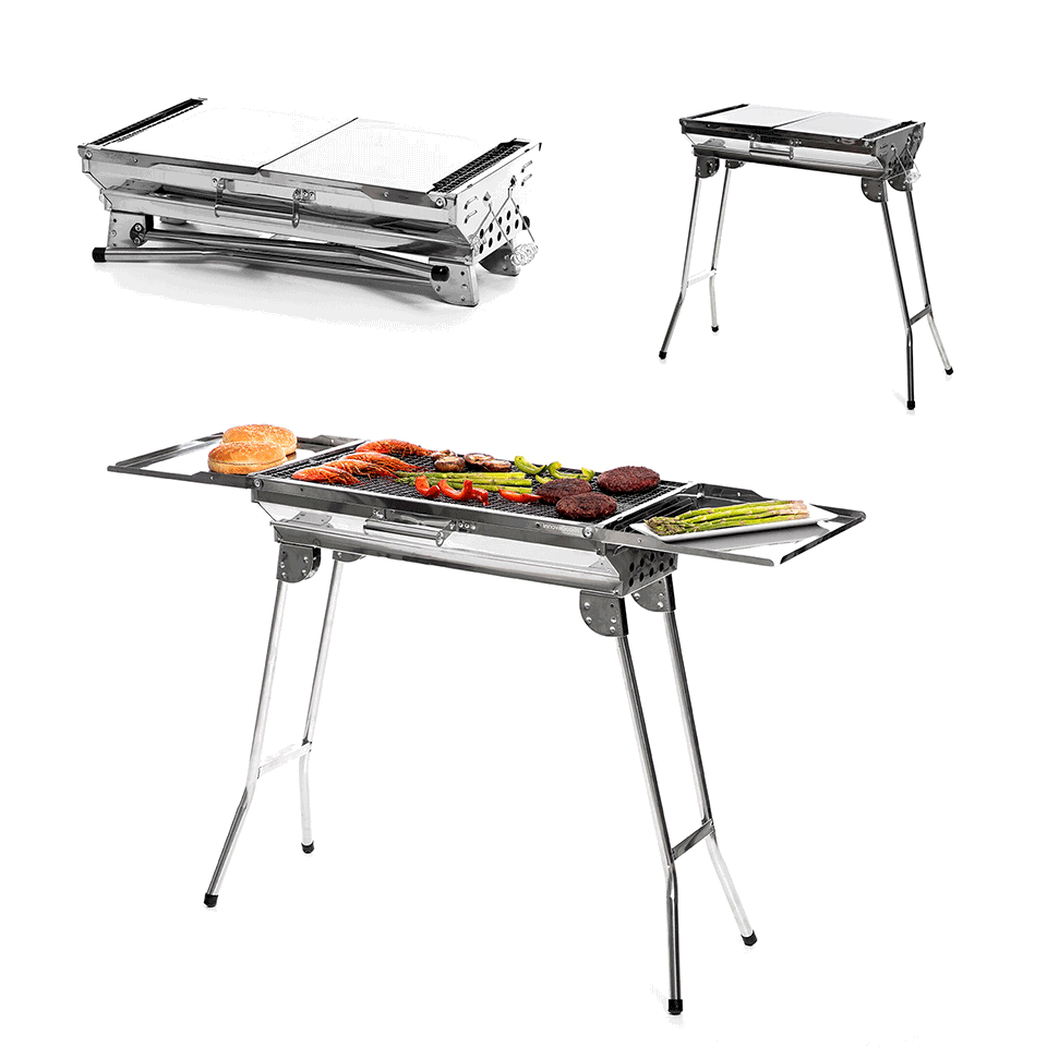 Barbecue en inox pliable et portable InnovaGoods – Image 5