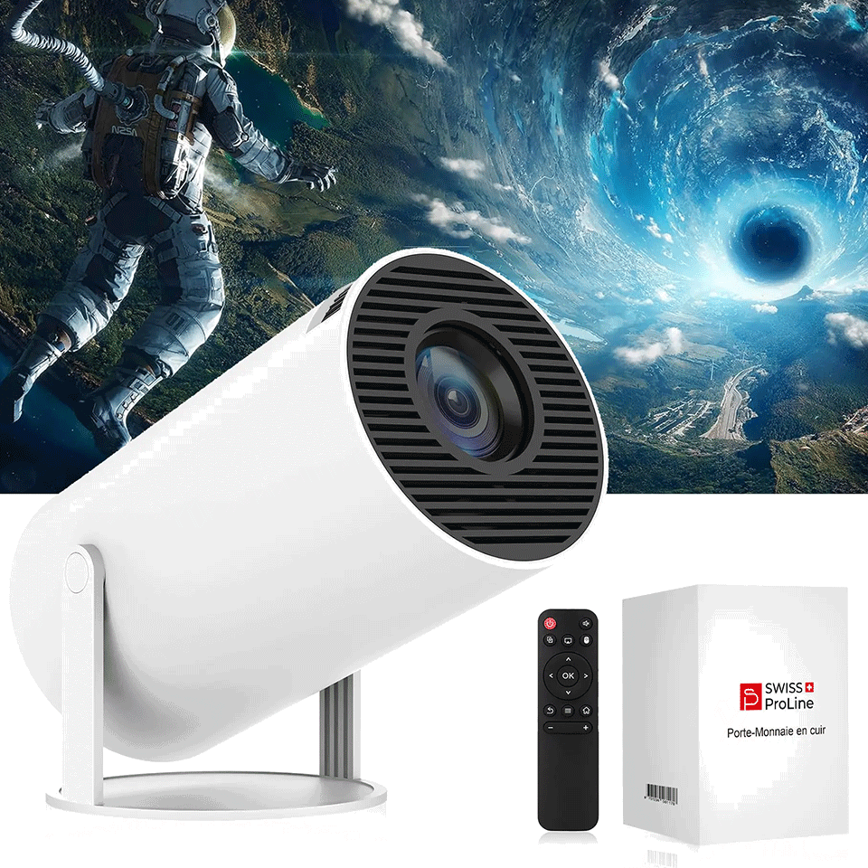 Projecteur connecté haute définition 4K (Application Netflix, Youtube, Amazon) Swiss ProLine – Image 4