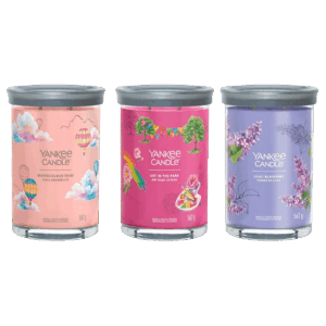 Set de 3 bougies larges (567g) Yankee Candle (Lila - Jasmin - Violette)