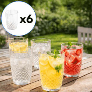 Set de 6 verres à eau ALPINA