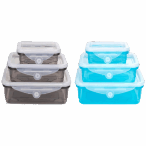 Set de 6 récipients alimentaires ALPINA