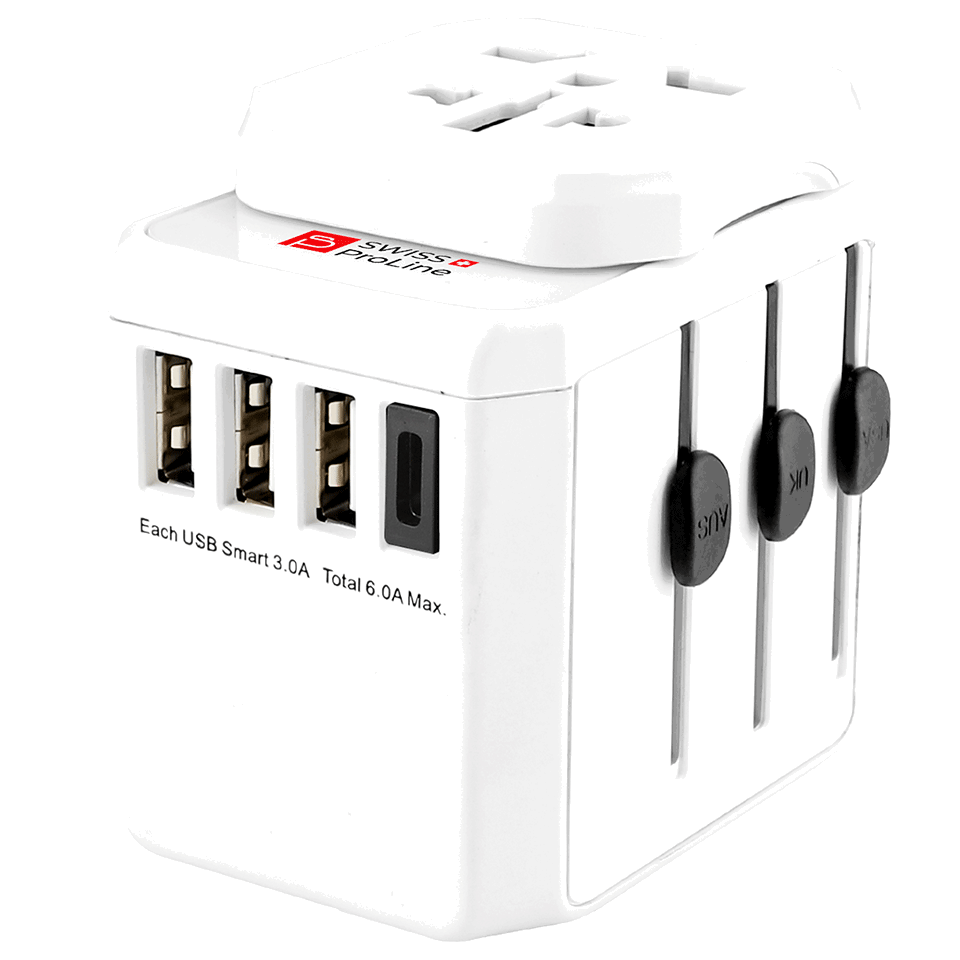 Adaptateur de voyage universel compatible dans 200 pays Swiss ProLine – Image 2