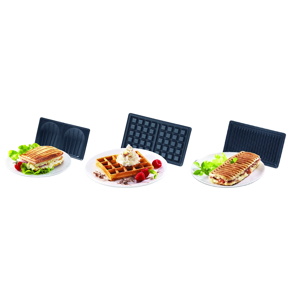 Appareil de cuisson 3en1 TEFAL (Panini - Croque-Monsieur - Gaufre) – Image 3