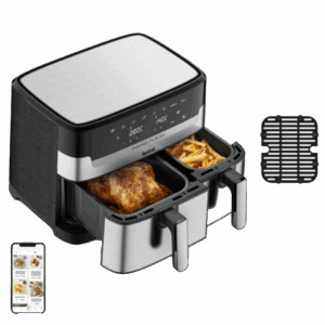 Friteuse à air chaud Air Fryer 11L (sans huile) avec double compartiments TEFAL