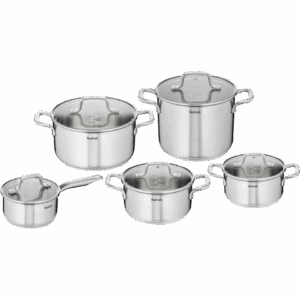Batterie de cuisine 10 pièces avec poignée amovible TEFAL