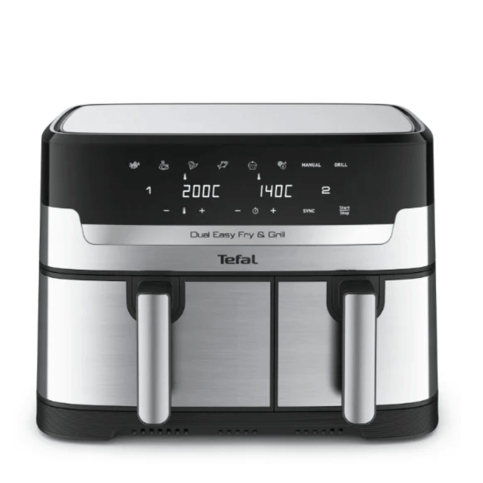 Friteuse à air chaud Air Fryer 11L (sans huile) avec double compartiments TEFAL – Image 2