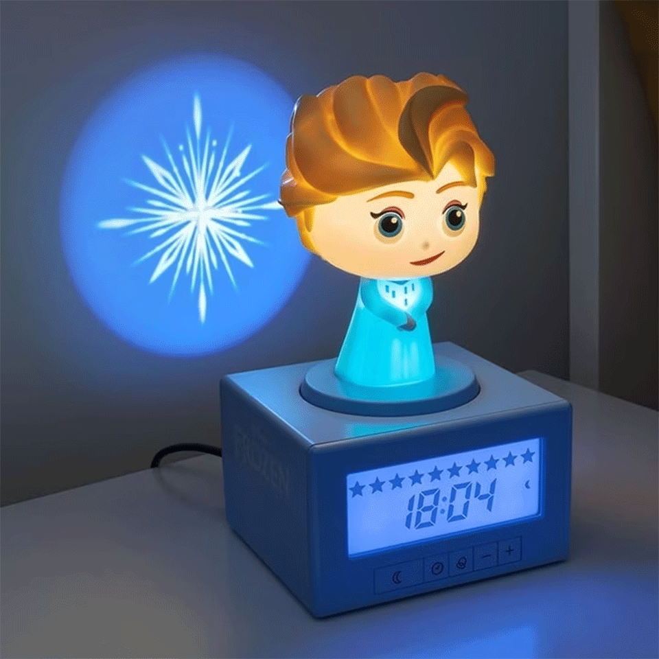 Réveil 2en1 avec lampe LED DISNEY