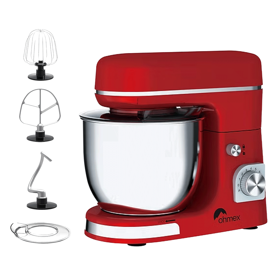 Robot de cuisine multifonctions avec 3 accessoires OHMEX